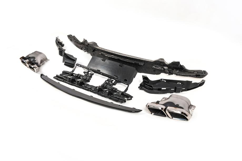 Mercedes C-class W205 2014–2021 Súprava bodykitu s kompletným zadným nárazníkom (dizajn Black Mamba C63GT) Fotografia 17