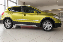 Suzuki SX4 S-Cross 2013–2016 Dverové lišty (4 ks, nerez) fotografia 1