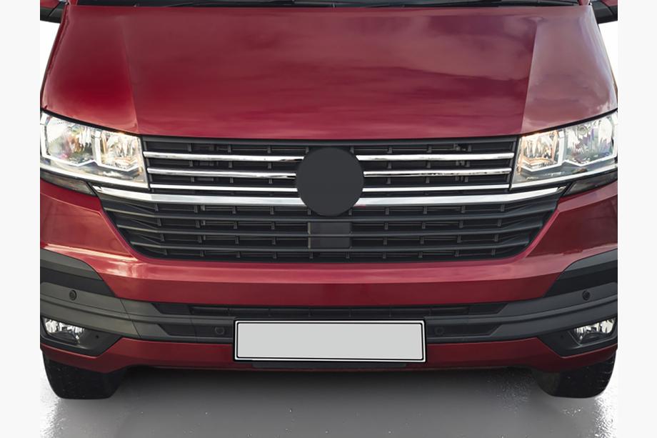 Volkswagen T6 2015–2024 Chrómové lišty na masku 2019+ (4 ks, nerez) Image