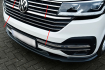 Volkswagen T6 2015–2024 Chrómové lišty na masku 2019+ (5 ks, nerez) fotografia 1