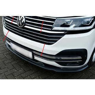 Chrómové lišty na masku 2019+ (5 ks, nerez) Volkswagen T6 2015–2024 fotografia 1