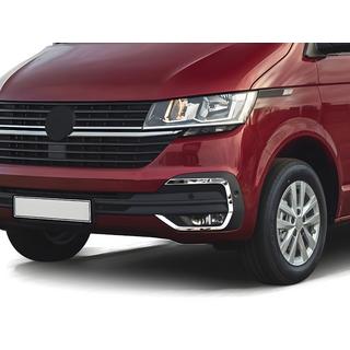 Chrómové kryty hmloviek 2019+ (4 ks, nerez) Volkswagen T6 2015–2024 fotografia 1