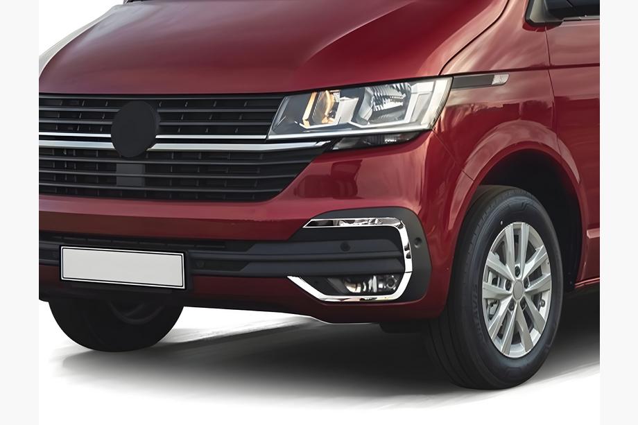 Volkswagen T6 2015–2024 Chrómové kryty hmloviek 2019+ (4 ks, nerez) Image