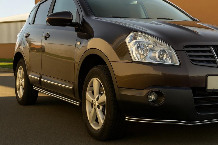 Nissan Qashqai 2007–2010 Dvojité bočné rúrky (2 ks, nerez) Image
