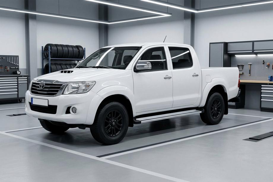 Toyota Hilux 2006–2015 Bočné prahy Maya V4 (2 ks, hliník) Image