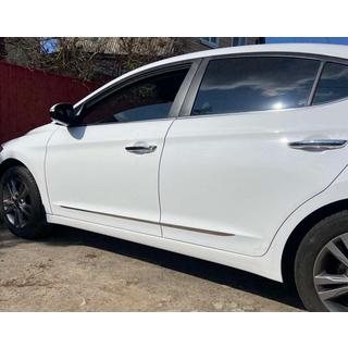 Dverové lišty (4 ks, nerez) Hyundai Elantra (AD) 2015–2020 fotografia 3