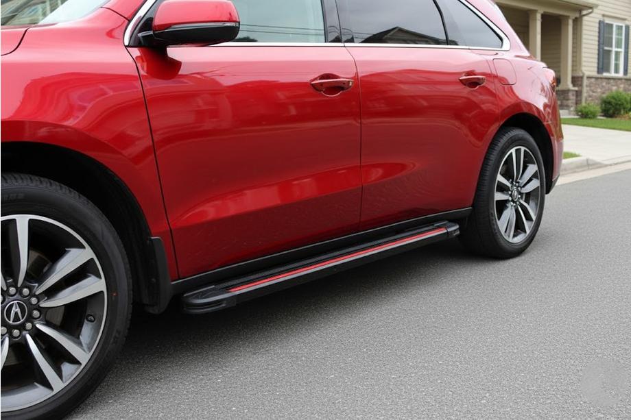 Acura MDX 2013–2020 Bočné nášľapy Maya Red (2 ks., hliník) Fotografia 1