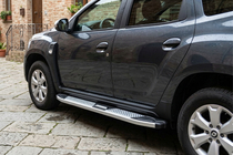 Dacia Duster 2018–2024 Mevsim Grey bočné nášľapy (2 ks, hliník) fotografia 1