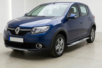 Dacia Sandero 2013–2020 Mevsim Grey bočné nášľapy (2 ks, hliník) fotografia 1