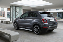 Fiat 500X 2014–2024 Mevsim Grey bočné nášľapy (2 ks, hliník) fotografia 1