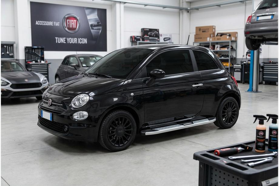 Fiat 500/500L 2013–2022 Mevsim Grey bočné nášľapy (2 ks, hliník) Image