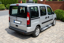 Fiat Doblo I 2005–2010 Mevsim Grey bočné nášľapy (2 ks, hliník) Len pre štandardný rázvor fotografia 1