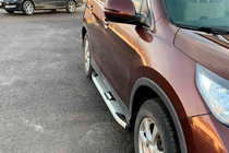 Honda CRV 2012–2016 Mevsim Grey bočné nášľapy (2 ks, hliník) fotografia 3