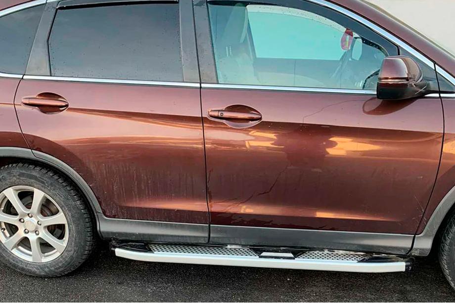 Honda CRV 2012–2016 Mevsim Grey bočné nášľapy (2 ks, hliník) Image