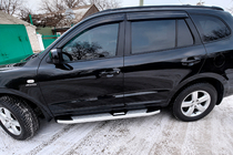 Hyundai Santa Fe 2 2006–2012 Mevsim Grey bočné nášľapy (2 ks, hliník) fotografia 4