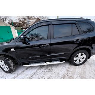 Mevsim Grey bočné nášľapy (2 ks, hliník) Hyundai Santa Fe 2 2006–2012 fotografia 4