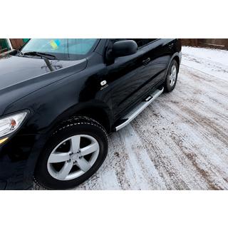 Mevsim Grey bočné nášľapy (2 ks, hliník) Hyundai Santa Fe 2 2006–2012 fotografia 1