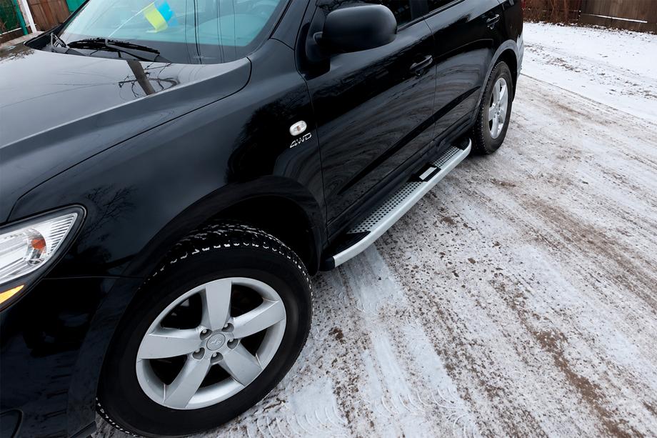 Hyundai Santa Fe 2 2006–2012 Mevsim Grey bočné nášľapy (2 ks, hliník) Image