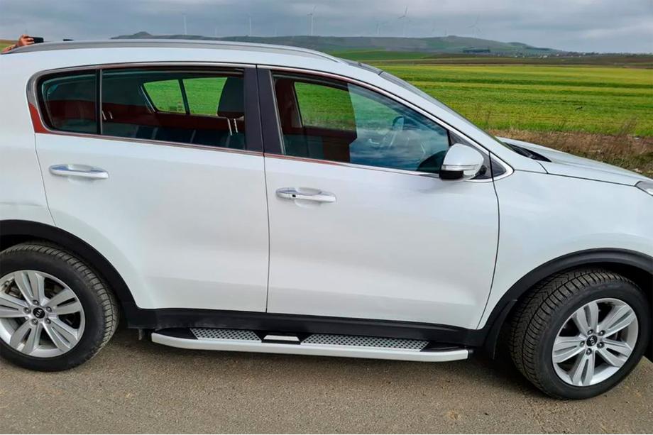 Kia Sportage 2015–2021 Mevsim Grey bočné nášľapy (2 ks, hliník) Fotografia 3