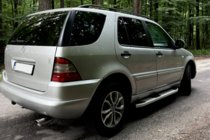 Mercedes ML W163 1997–2005 Mevsim Grey bočné nášľapy (2 ks, hliník) fotografia 4