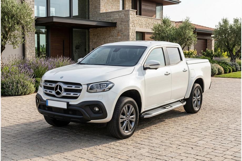 Mercedes X class 2017–2020 Mevsim Grey bočné nášľapy (2 ks, hliník) Fotografia 1