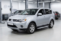 Mitsubishi Outlander 2006–2012 Mevsim Grey bočné nášľapy (2 ks, hliník) fotografia 1