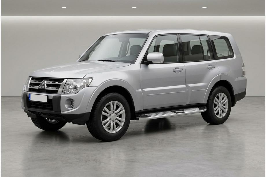 Mitsubishi Pajero Wagon IV 2006–2021 Mevsim Grey bočné nášľapy (2 ks, hliník) Image