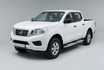 Nissan Navara/NP300 2016– Mevsim Grey bočné nášľapy (2 ks, hliník) fotografia 1