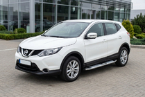 Nissan Qashqai 2014–2021 Mevsim Grey bočné nášľapy (2 ks, hliník) fotografia 1