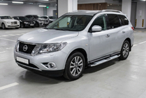 Nissan Pathfinder R52 2012–2021 Mevsim Grey bočné nášľapy (2 ks, hliník) fotografia 1