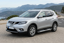 Nissan X-trail T32/Rogue 2014–2021 Mevsim Grey bočné nášľapy (2 ks, hliník) fotografia 1