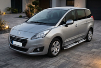 Peugeot 5008 2009–2016 Mevsim Grey bočné nášľapy (2 ks, hliník) fotografia 1