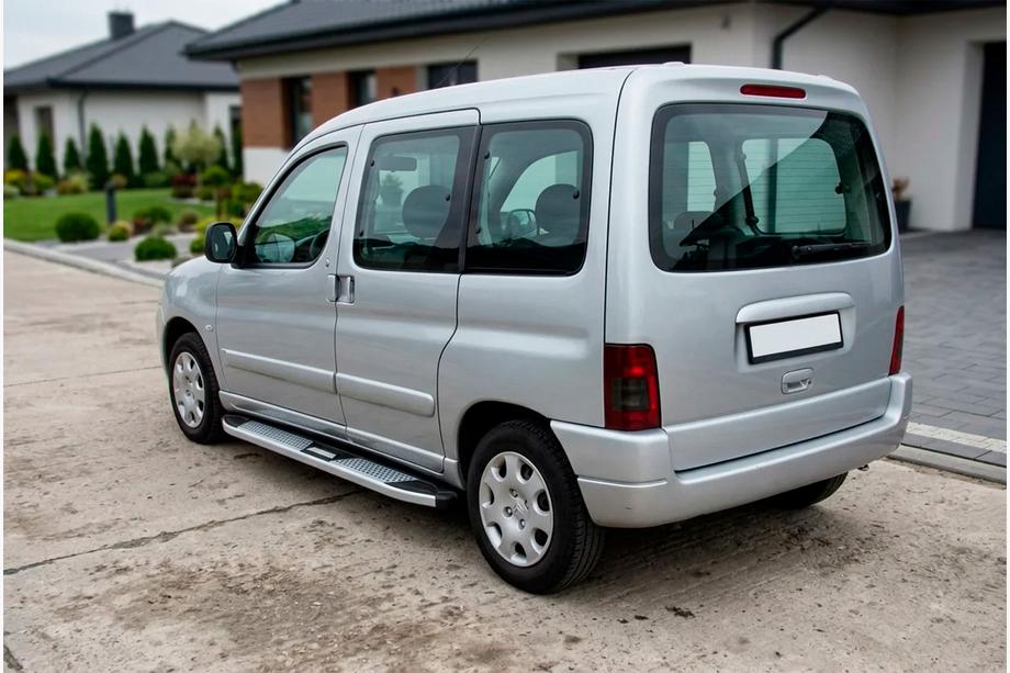 Peugeot Partner 1996–2008 Mevsim Grey bočné nášľapy (2 ks, hliník) Fotografia 1