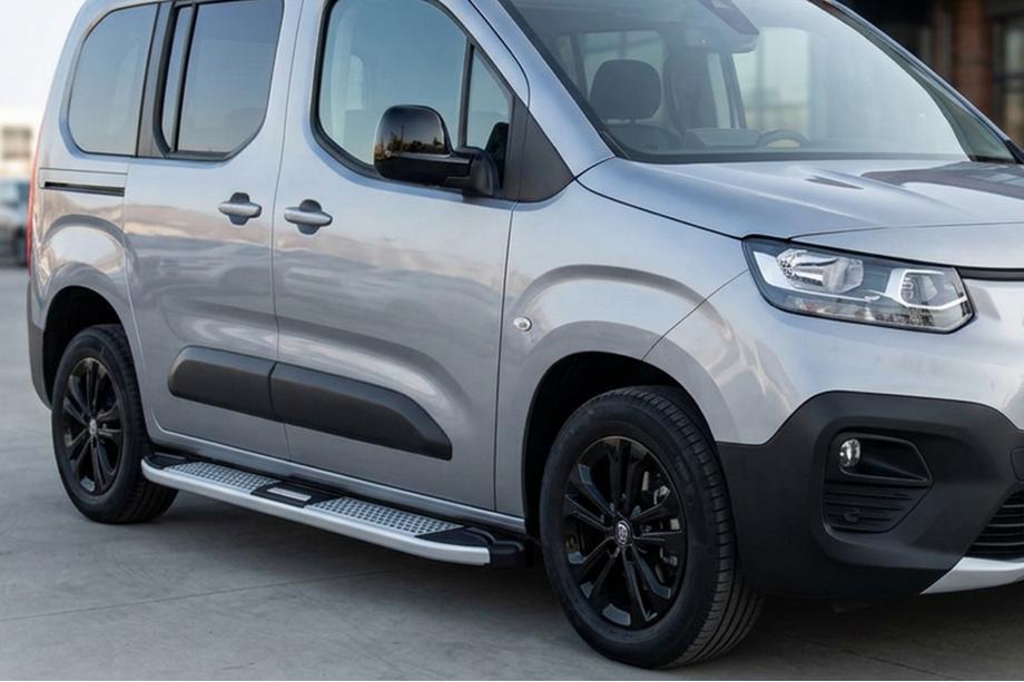 Peugeot Partner/Rifter 2019– Mevsim Grey bočné nášľapy (2 ks, hliník) Image