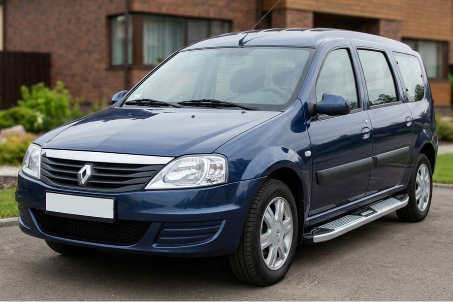 Renault Logan MCV 2005–2013 Mevsim Grey bočné nášľapy (2 ks, hliník) Fotografia 1