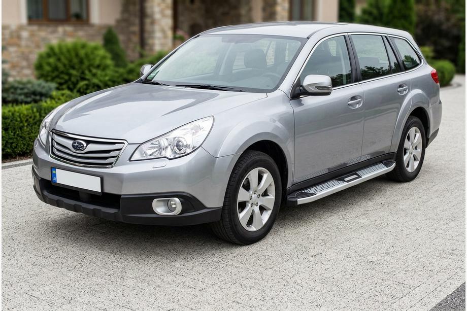 Subaru Outback 2009–2014 Mevsim Grey bočné nášľapy (2 ks, hliník) Fotografia 1