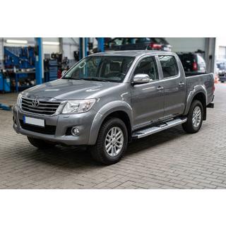 Mevsim Grey bočné nášľapy (2 ks, hliník) Toyota Hilux 2006–2015 fotografia 1