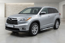 Toyota Highlander 2013–2019 Mevsim Grey bočné nášľapy (2 ks, hliník) fotografia 1