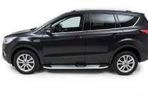 Ford Kuga/Escape 2013–2019 Mevsim Grey bočné nášľapy (2 ks, hliník) S lakovanými dverovými plechmi fotografia 1