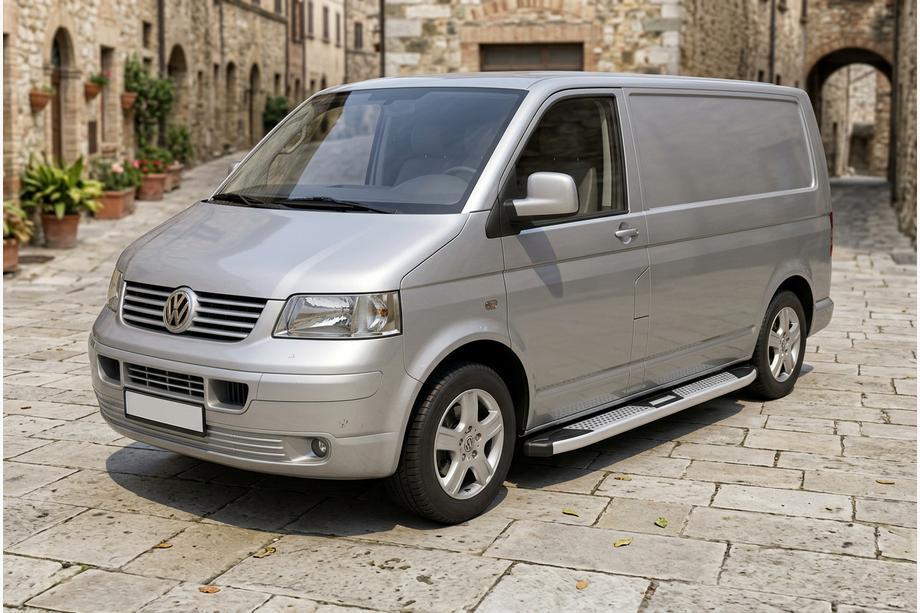 Volkswagen T5 Caravelle 2004–2010 Mevsim Grey bočné nášľapy (2 ks, hliník) Krátky rázvor Image