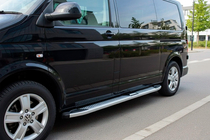 Volkswagen T5 2010–2015 Mevsim Grey bočné nášľapy (2 ks, hliník) fotografia 1