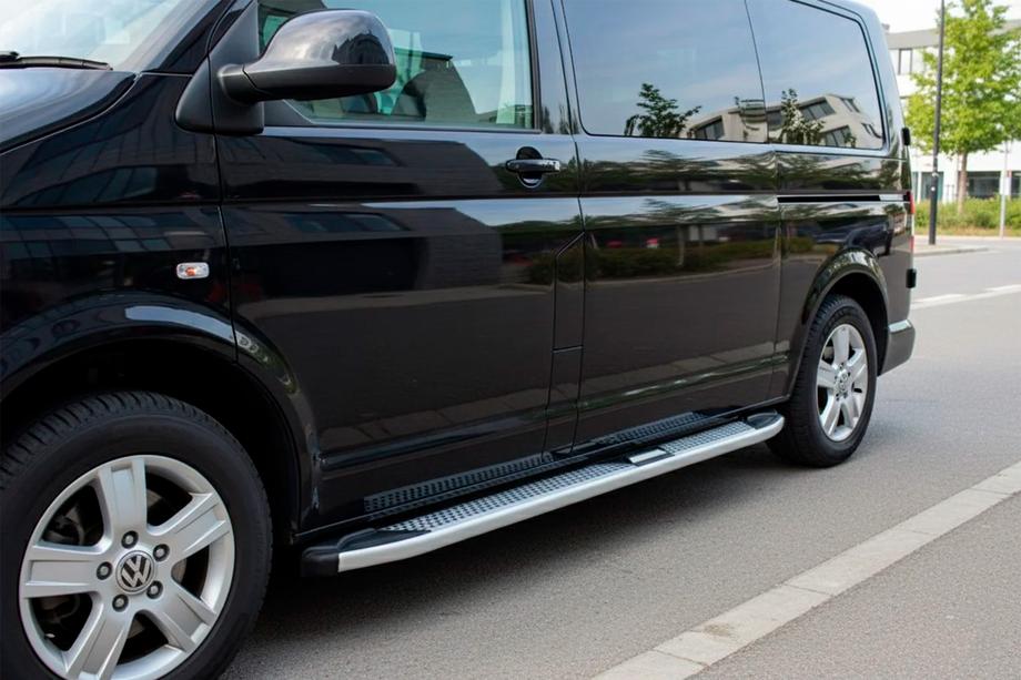 Volkswagen T5 2010–2015 Mevsim Grey bočné nášľapy (2 ks, hliník) Image