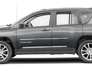 Jeep Compass 2006–2016 OmsaLine dverové lišty (nerez) fotografia 1