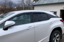 Lexus RX 2016–2022 Okenné deflektory s chrómovou lištou Short (4 ks, HIC) fotografia 1