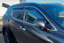 Hyundai Santa Fe 4 2018–2023 Okenné deflektory s chrómovou lištou (4 ks, HIC) fotografia 1