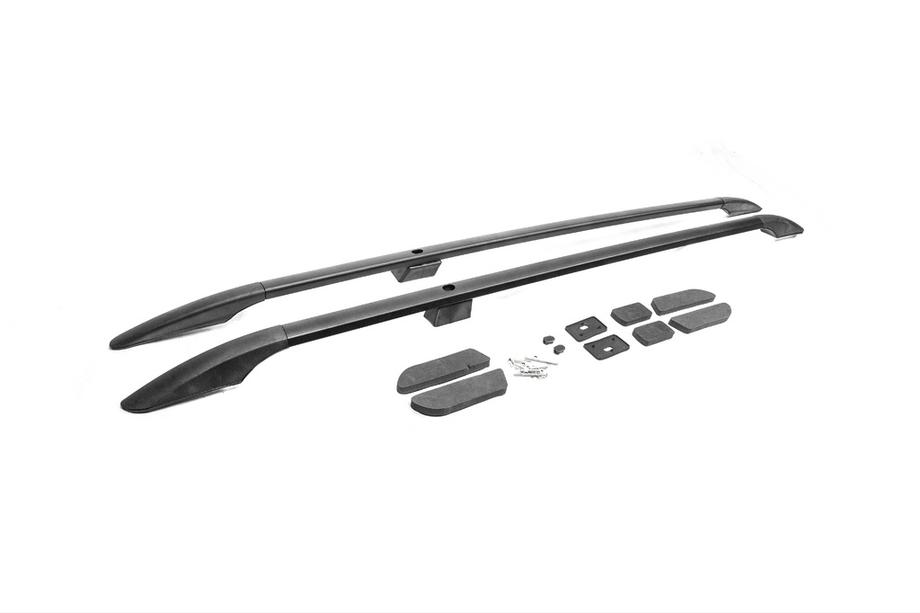 Ford Connect 2014–2021 Čierne strešné lyžiny Maxi, plastové pätky Image