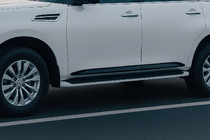 Nissan Armada 2016–2024 Dverové lišty (4 ks, čierne) fotografia 1