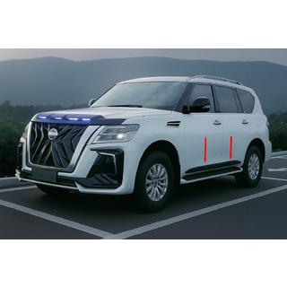 Dverové lišty (4 ks, čierne) Nissan Armada 2016–2024 fotografia 3