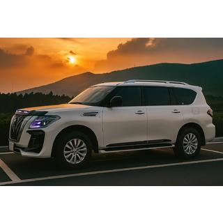 Dverové lišty (4 ks, čierne) Nissan Armada 2016–2024 fotografia 4