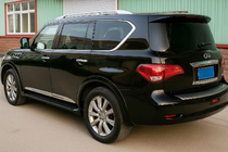 Nissan Armada 2016–2024 Dverné lišty (4 ks, chrómové) fotografia 1